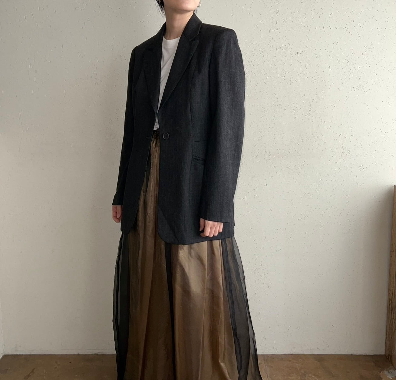 90s Sheer Skirt Made in USA