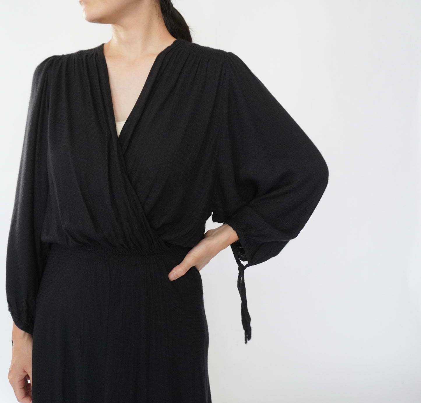 90s EURO Design Black Dress
