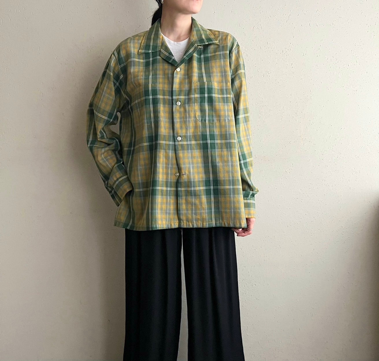 60s“Pennleigh” Plaid Shirt