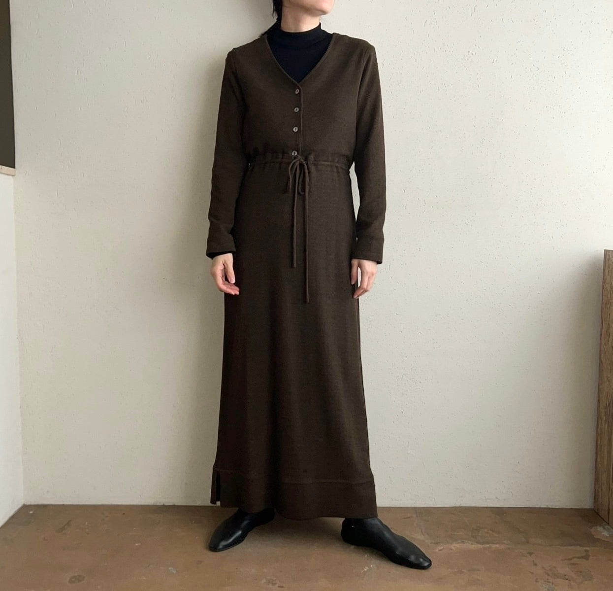 90s Brown Rayon Two-Piece Made in USA