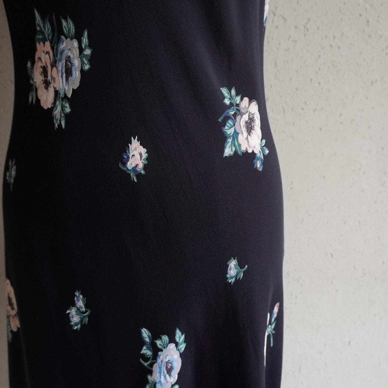 90s Floral Print Maxi Dress Made in USA