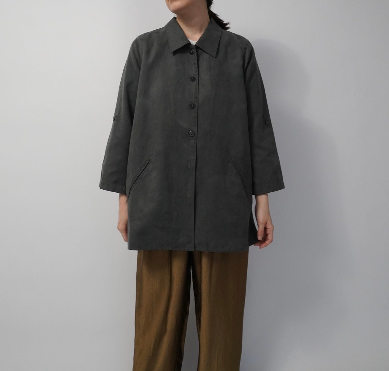 90s Faux Suede Shirt