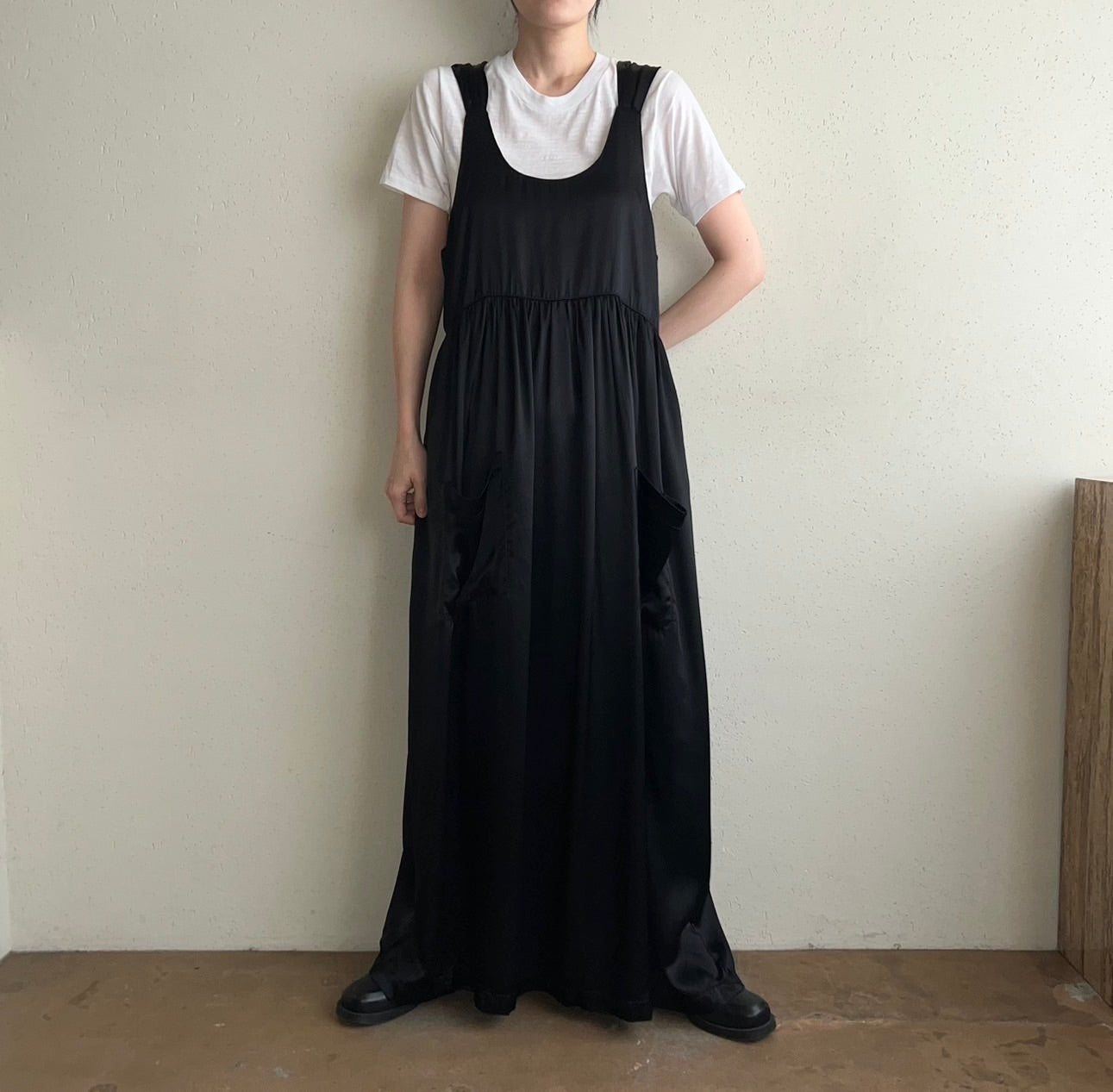 80s Satin Dress Made in USA