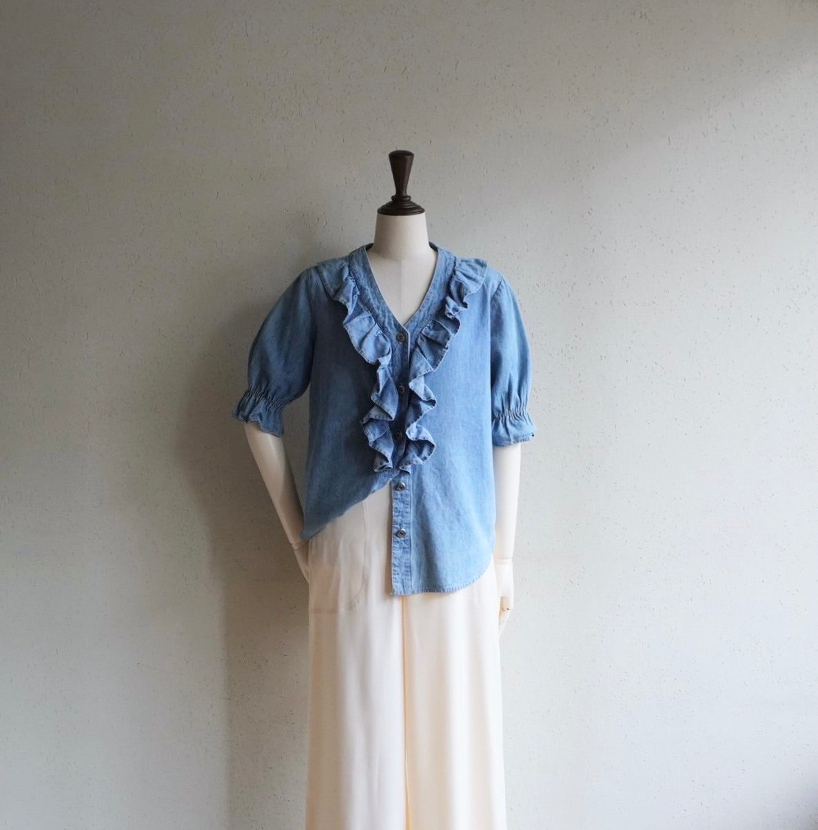 90s Denim Blouse