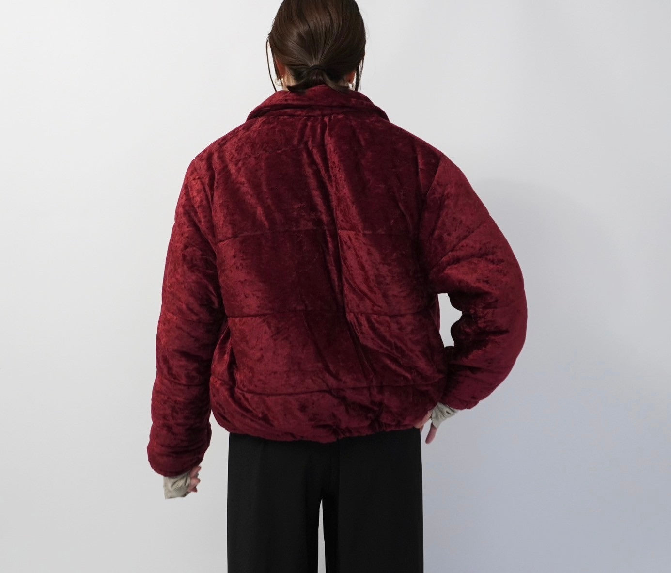 90s Velour Jacket Made in Italy Dead Stock