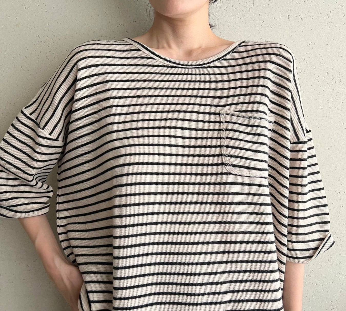 90s Striped Boxy Top