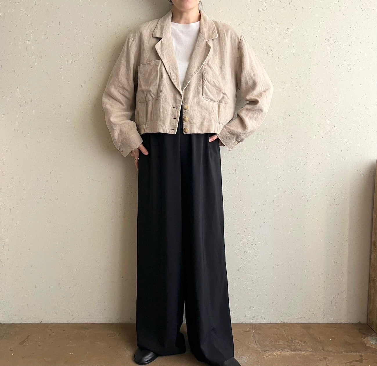90s "DANABUCHMAN" Linen Jacket