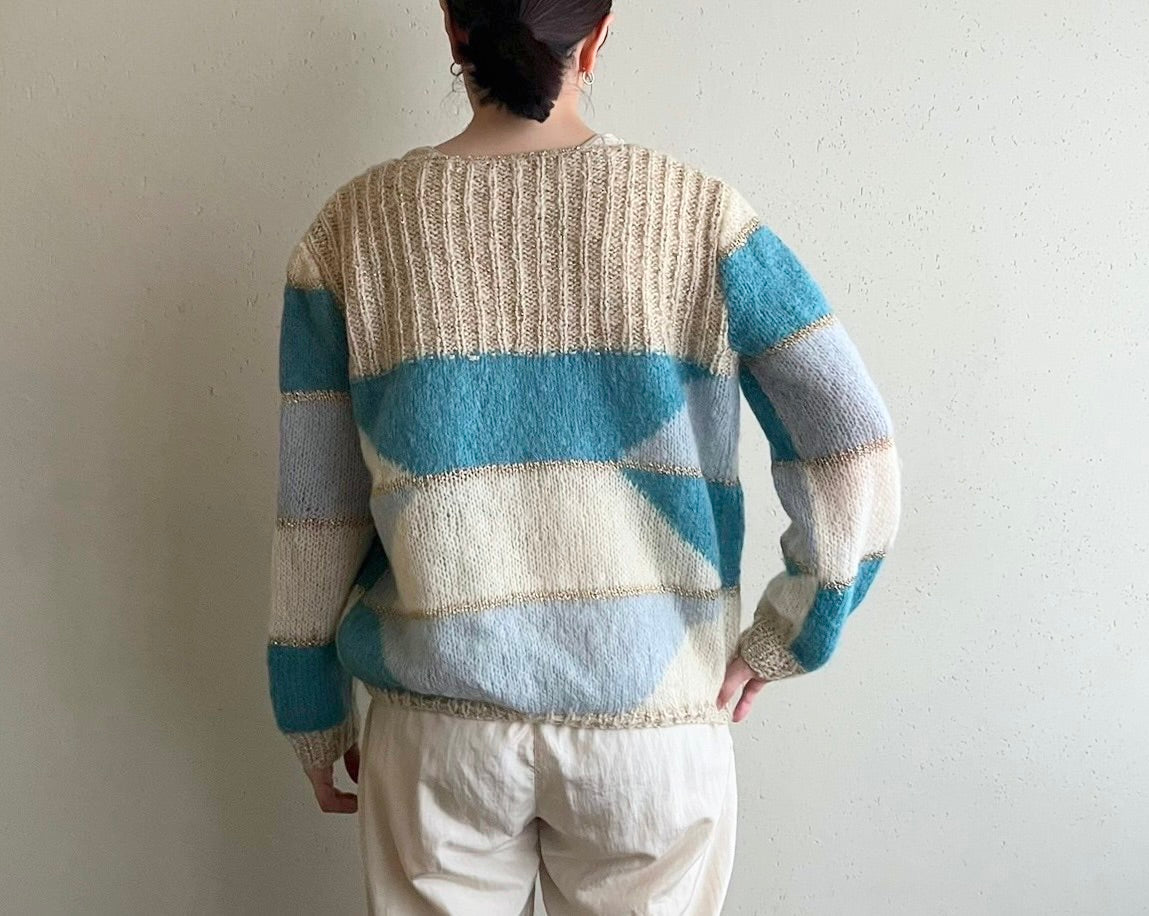 80s Design Knit Cardigan