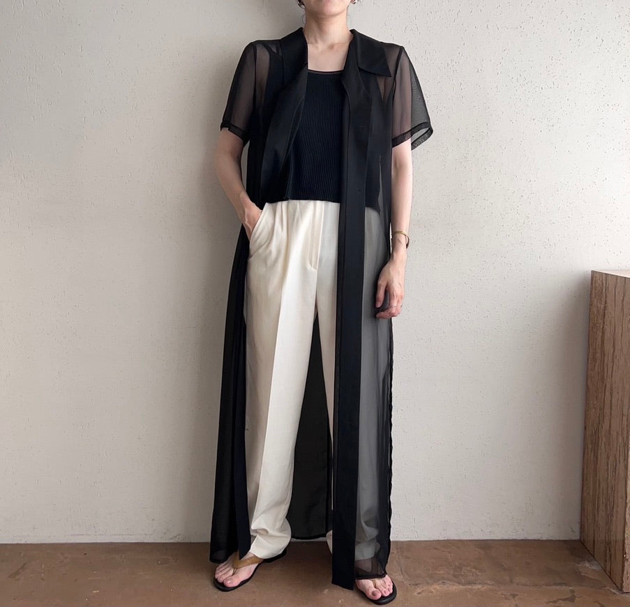 90s EURO Sheer Maxi Dress