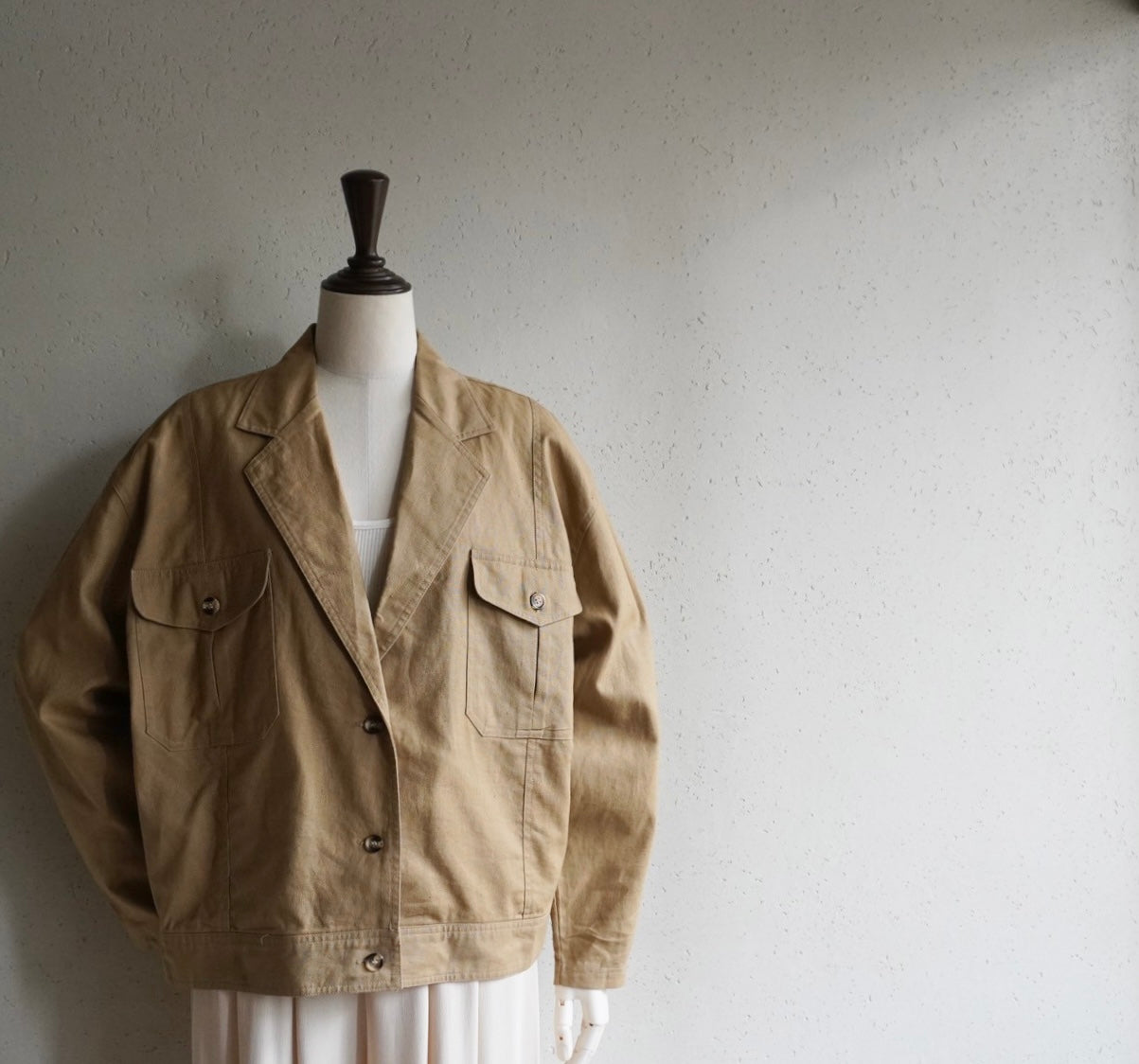 90s Linen Boxy Jacket