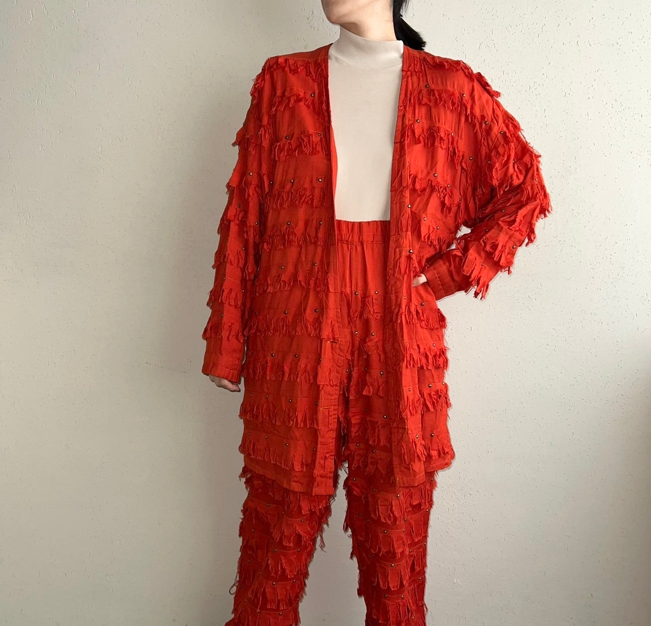 80s Rayon Fringe Jacket