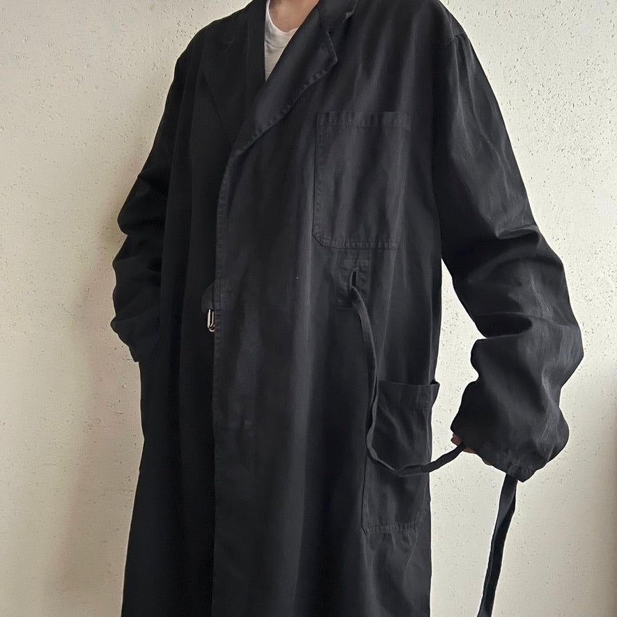 90s Black Belted Jacket