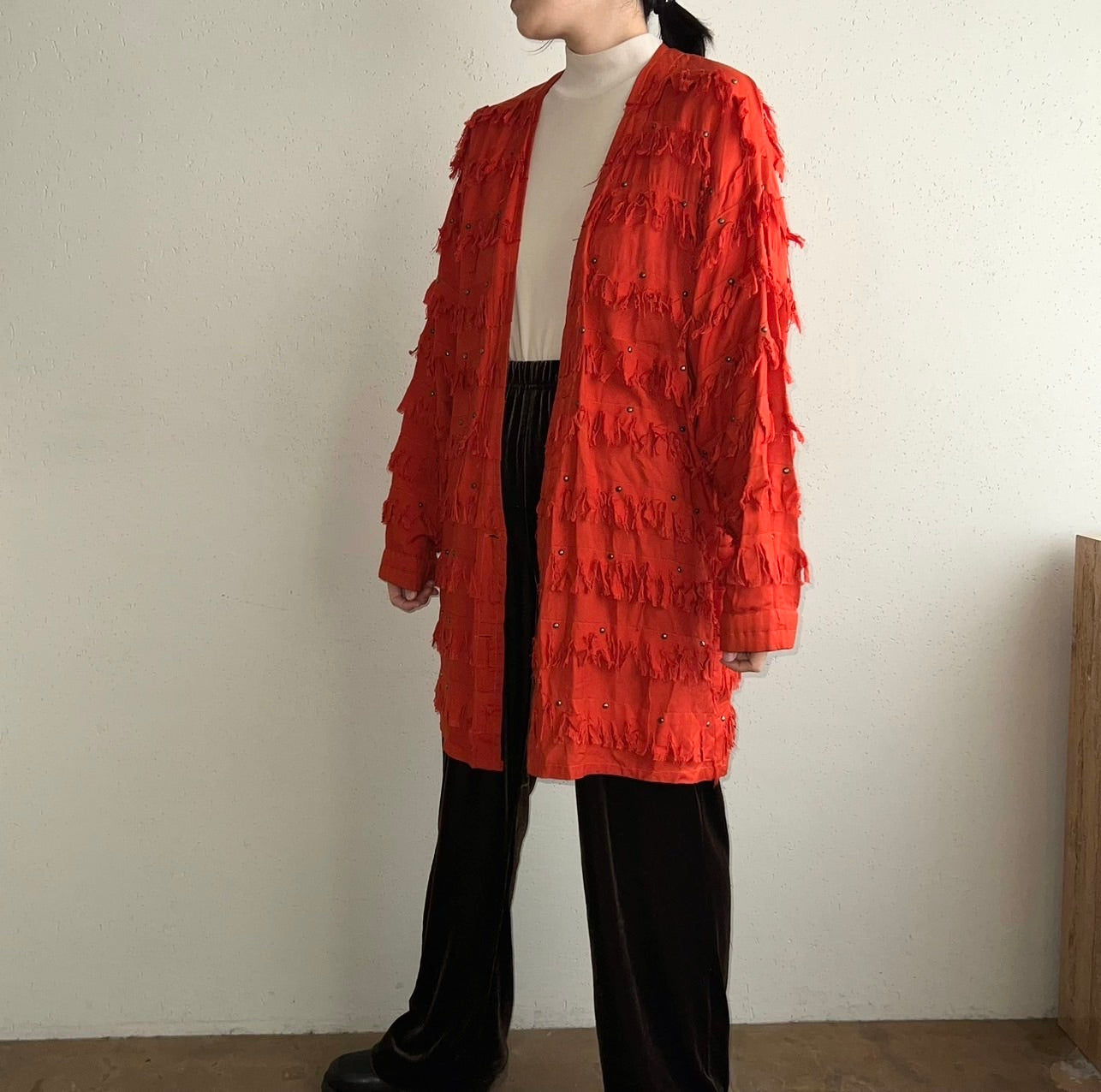 80s Rayon Fringe Jacket