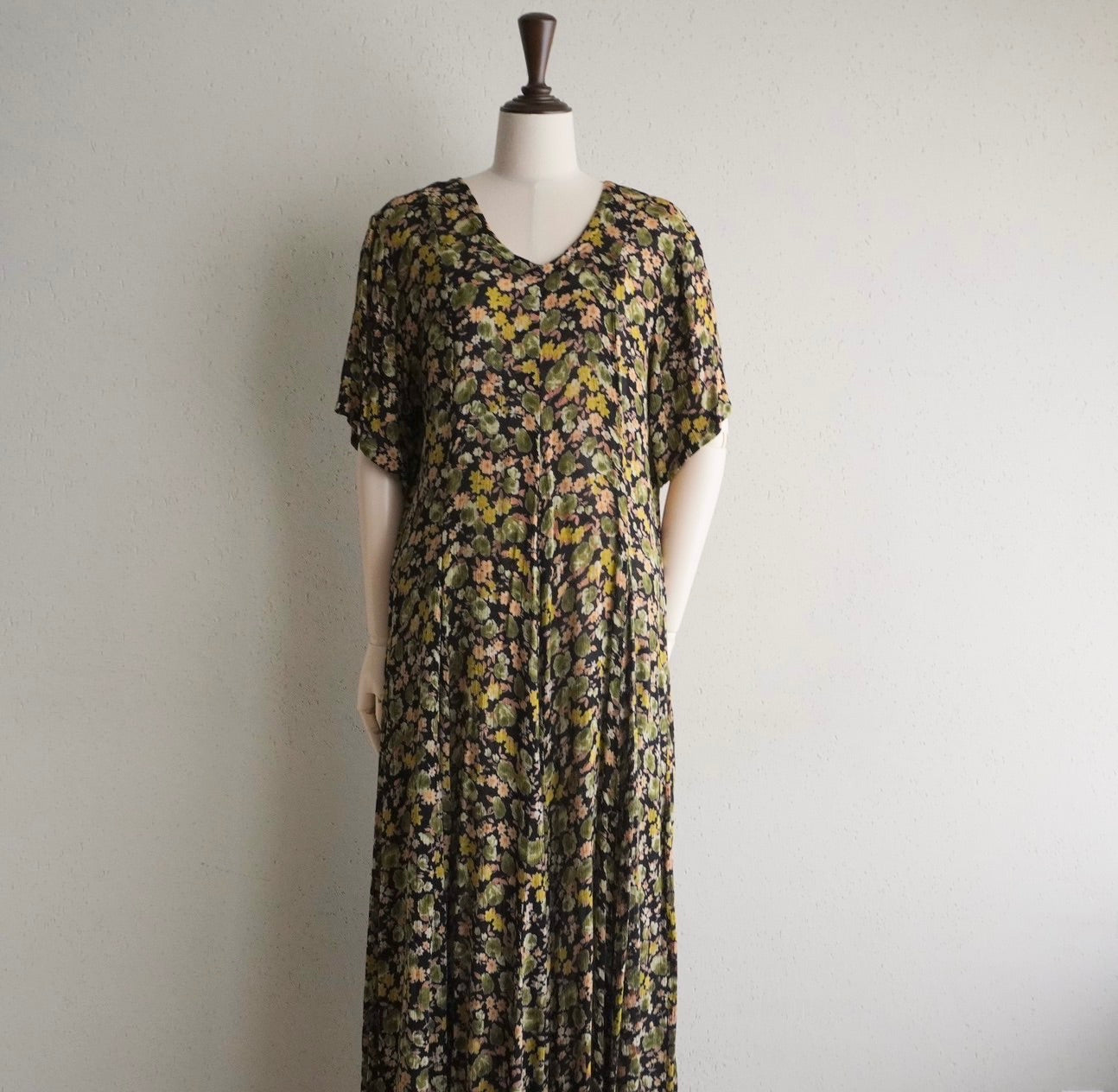 90s Printed Rayon Dress
