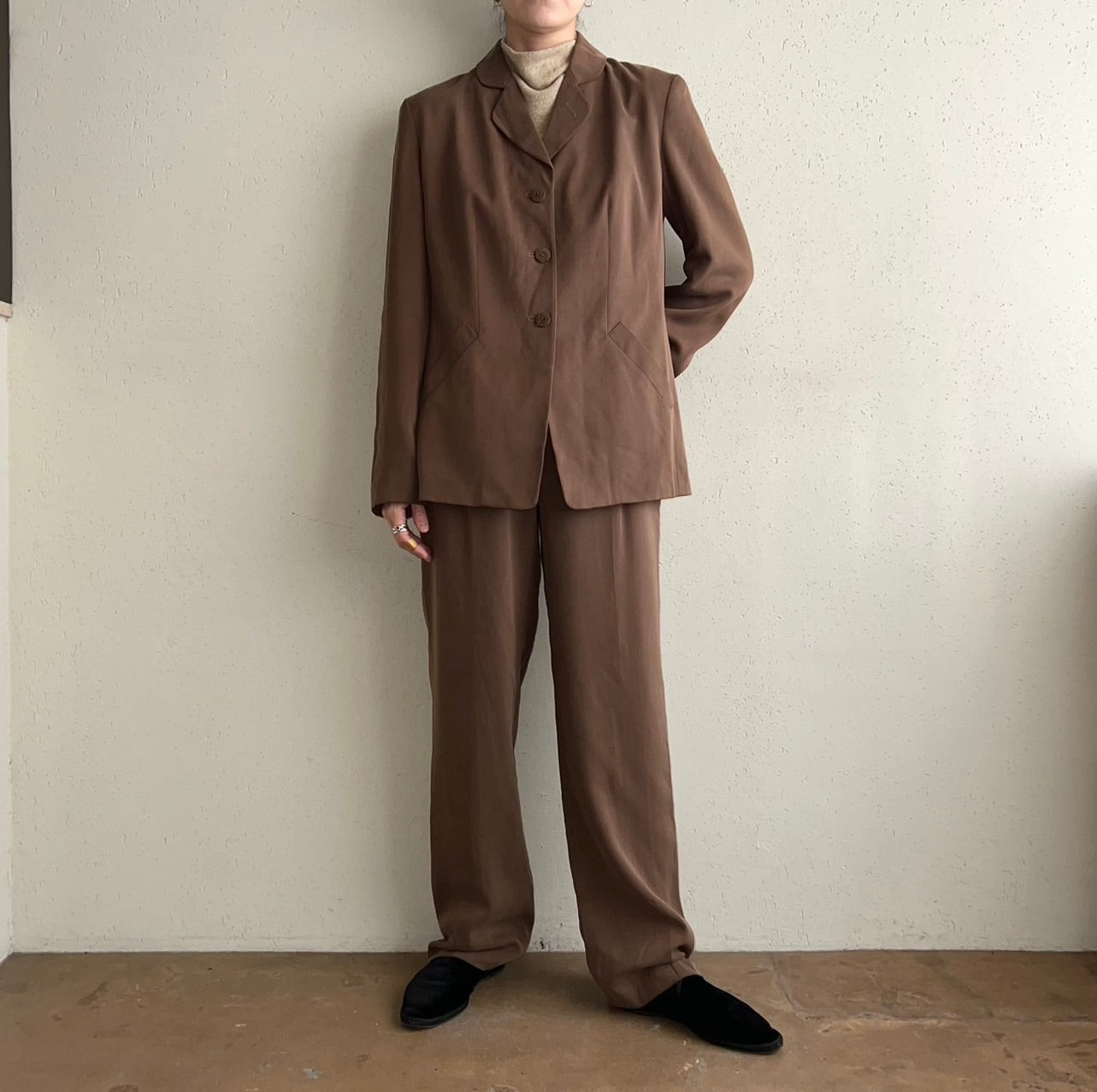 90s "ANN TAYLOR" Silk Two-Piece