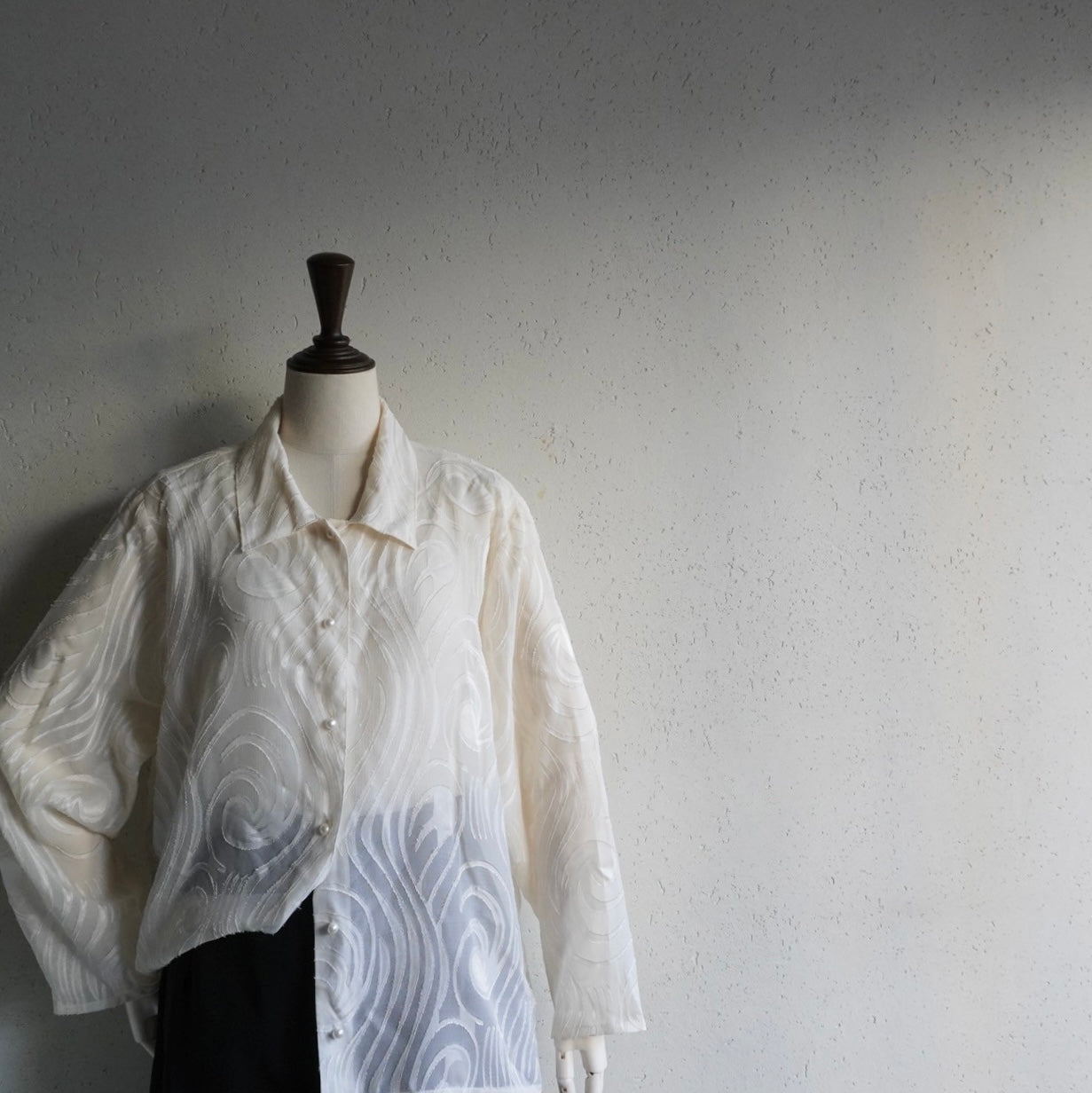 90s Design Sheer Shirt