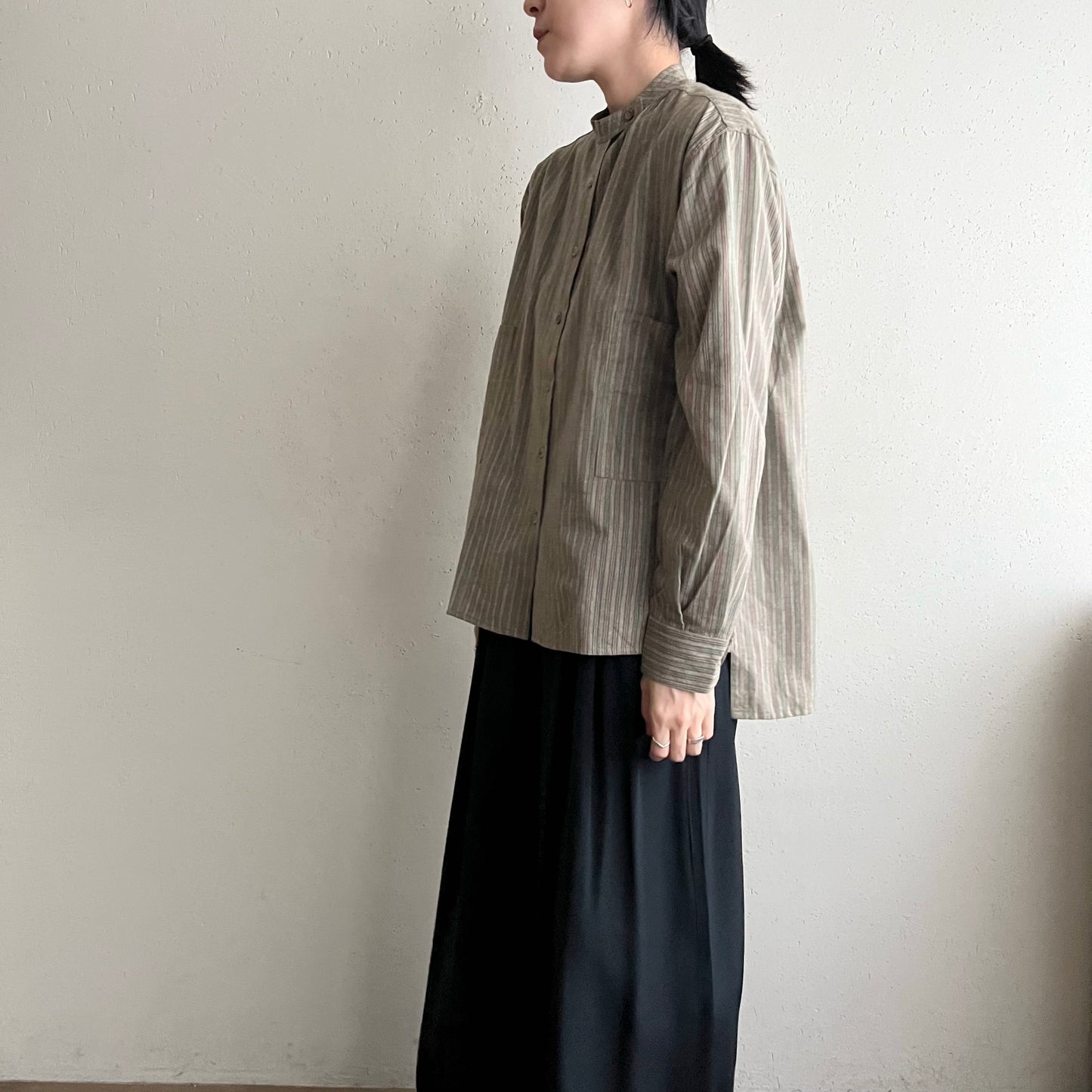 90s Striped Shirt Made in Italy Dead Stock