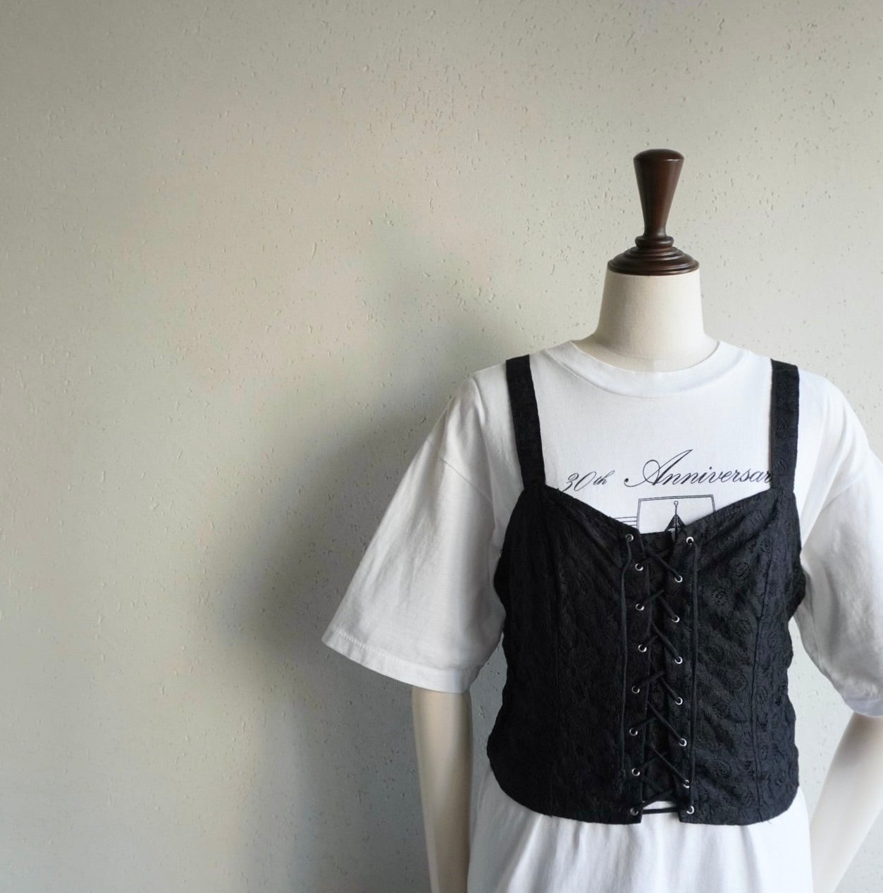 90s EURO Lace Up Top