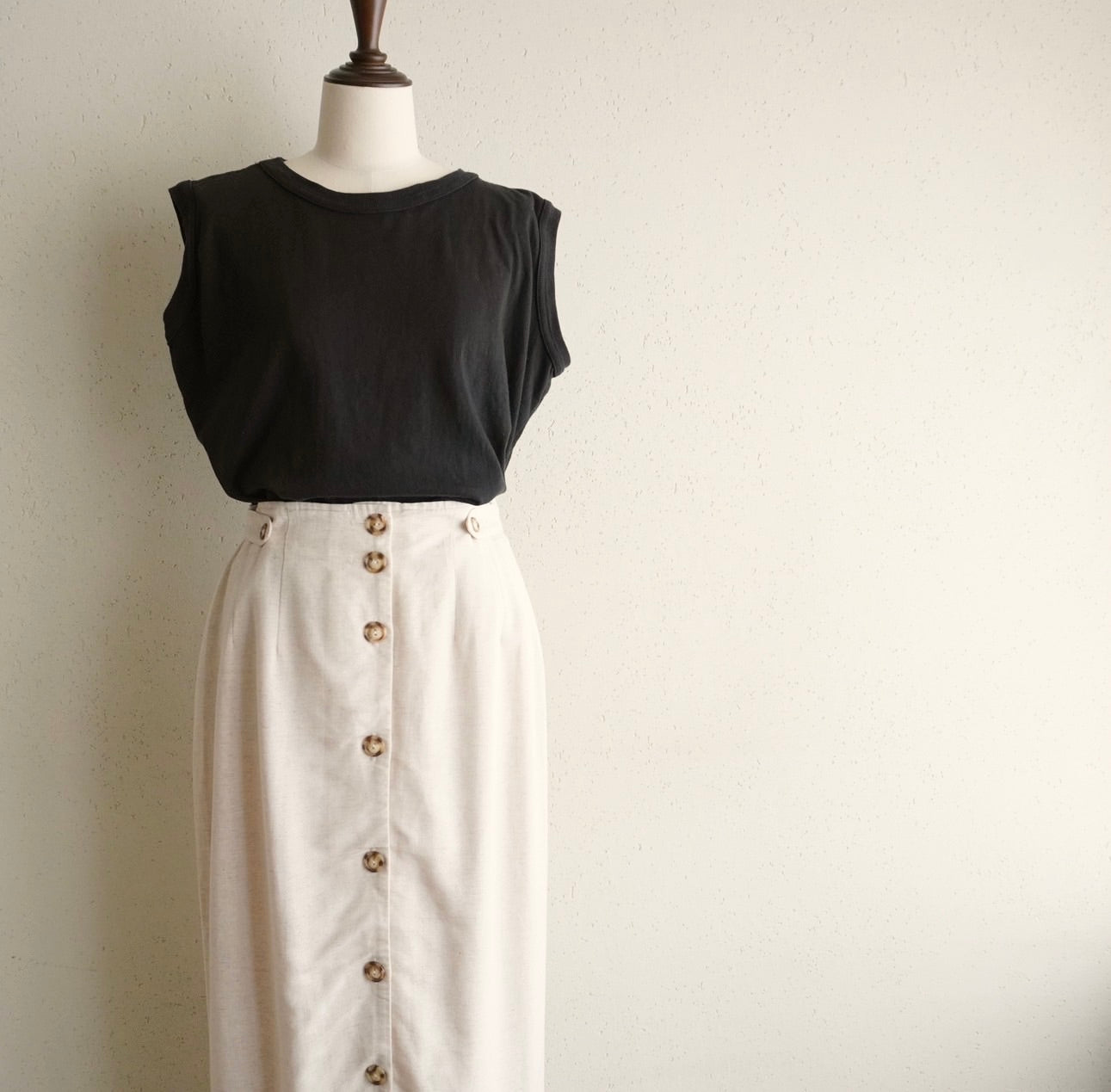 90s Button Design Skirt
