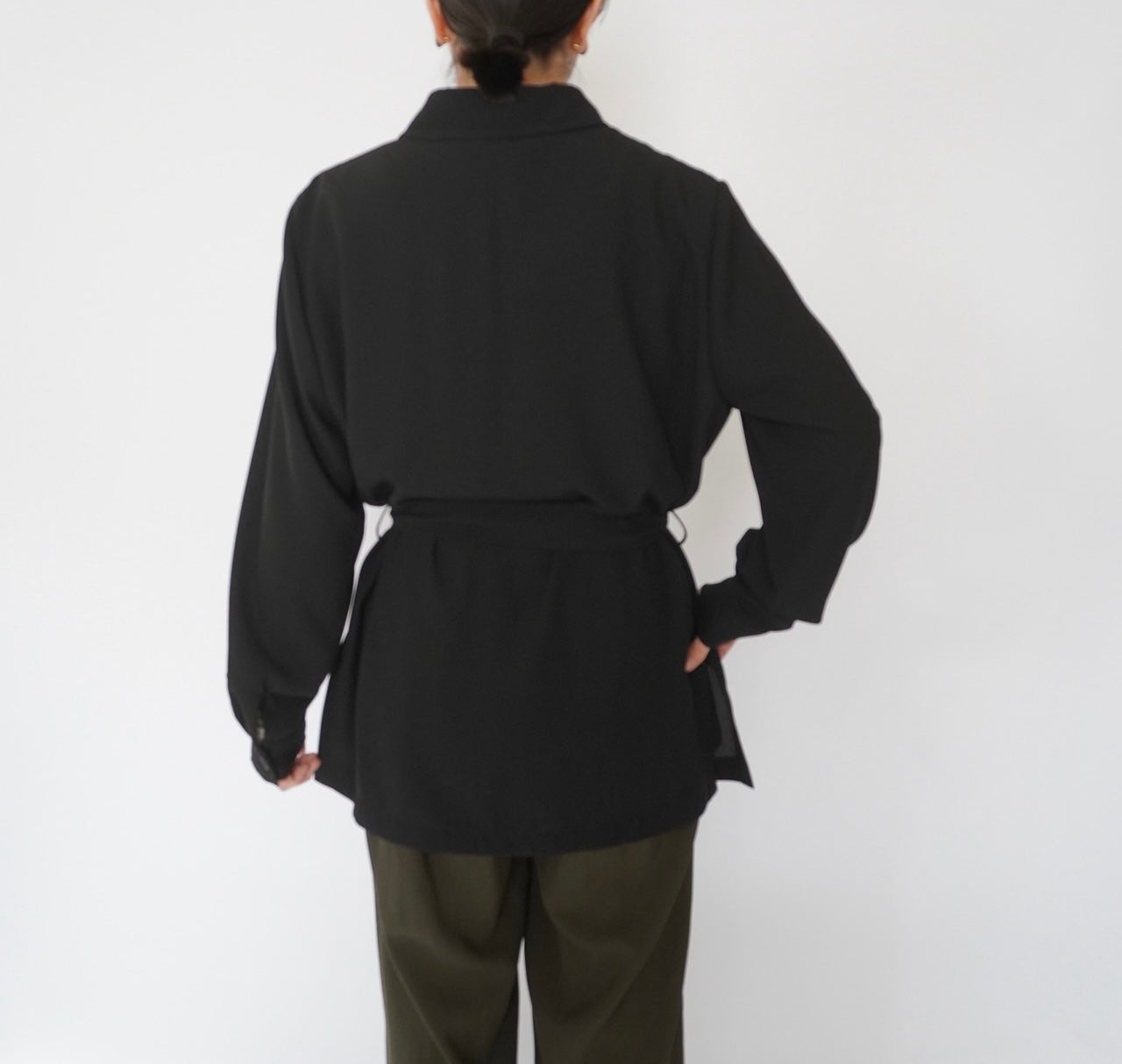 90s Belted Shirt Jacket