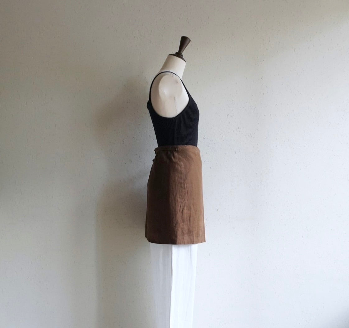 90s Wrap Apron,Skirt Made in ITALY