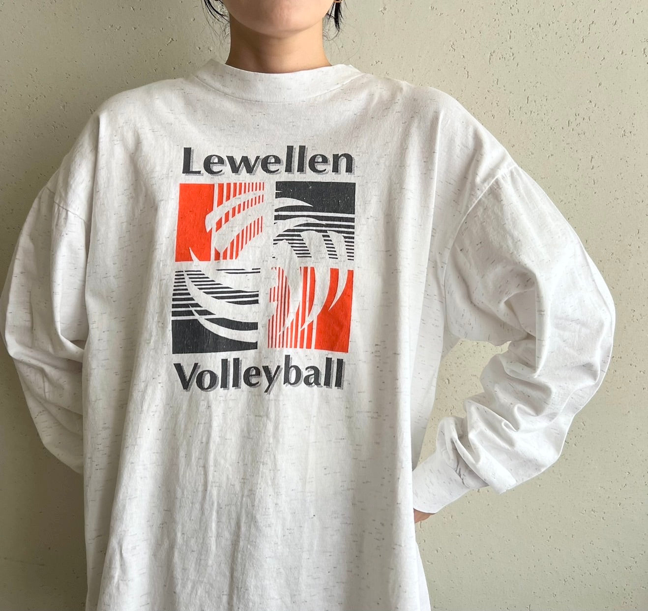90s Printed Long T-shirt Made in USA