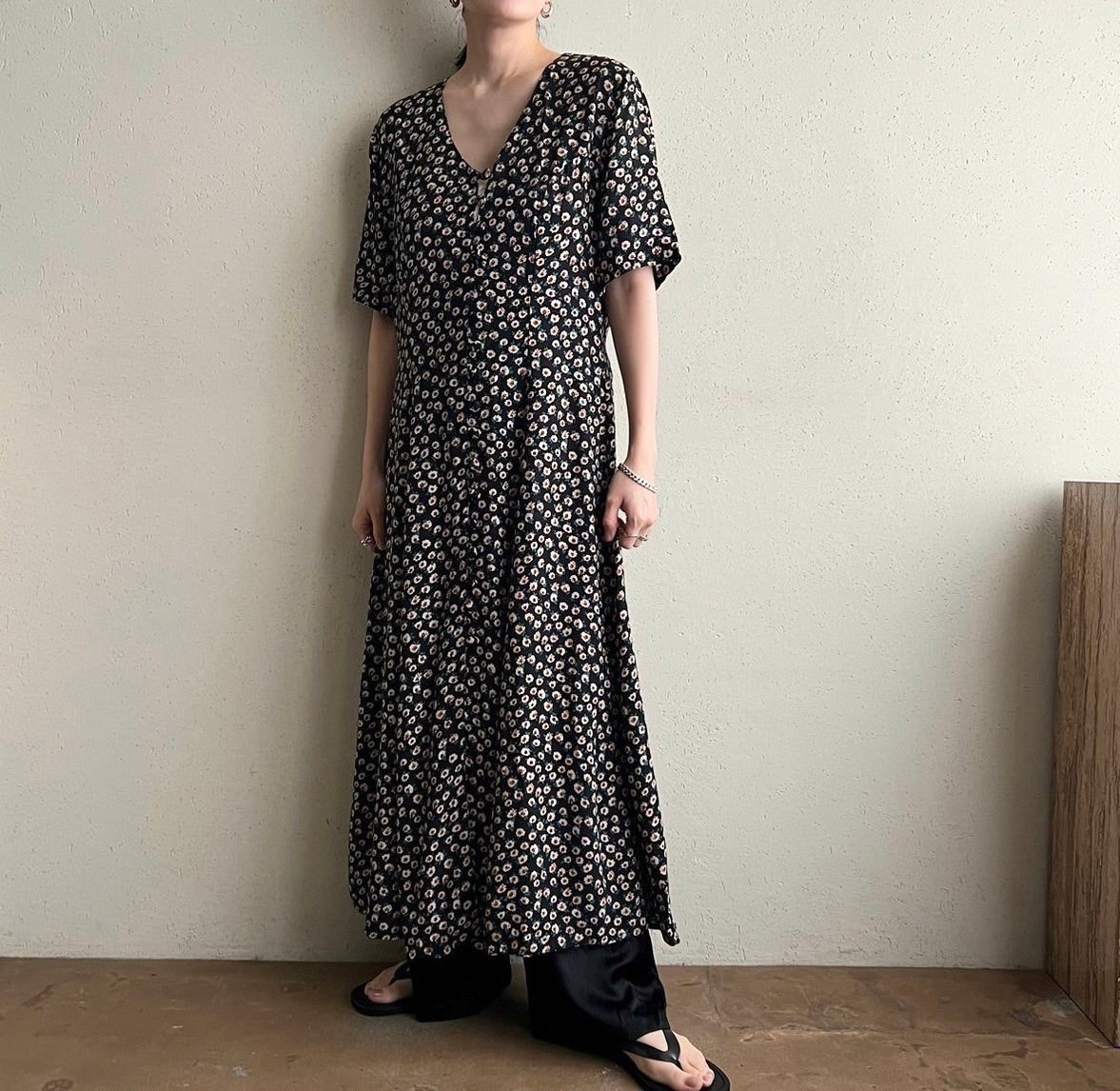 90s Printed Dress Made in Italy