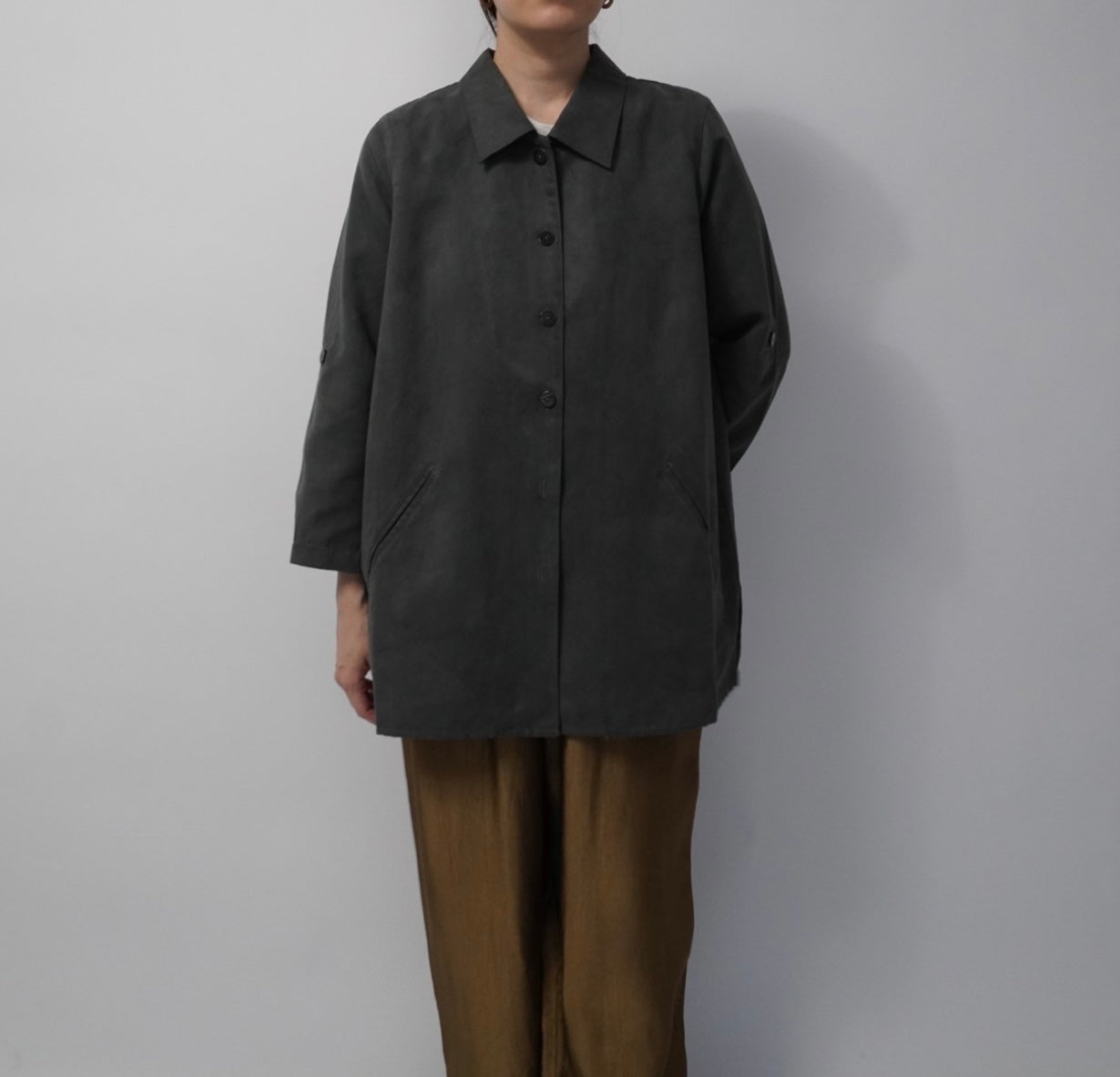 90s Faux Suede Shirt