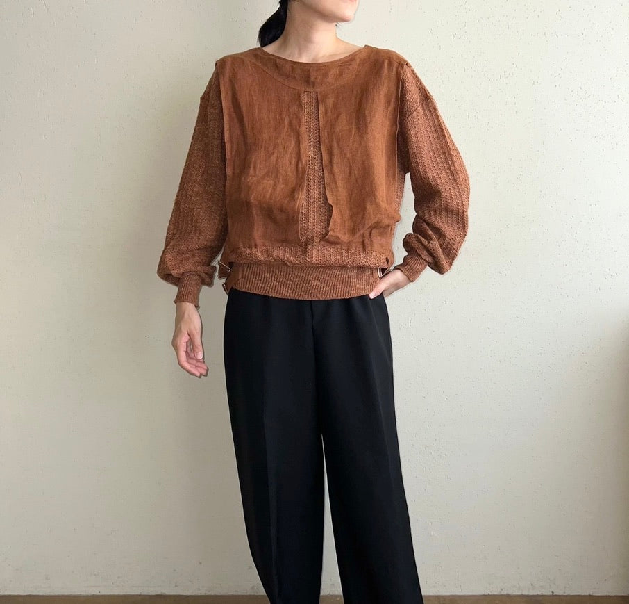 80s EURO Design Knit Top