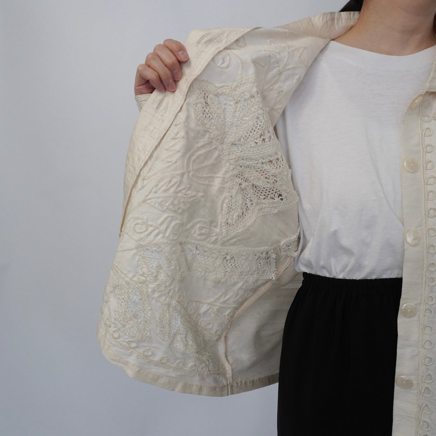 90s Silk Shirt, Jacket
