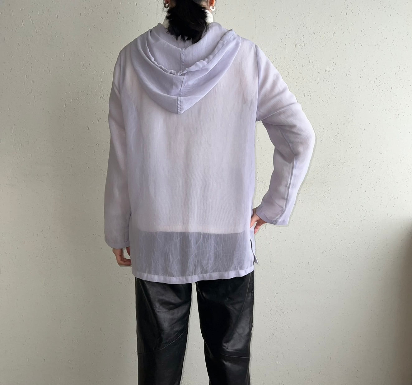 90s Purple Sheer Top