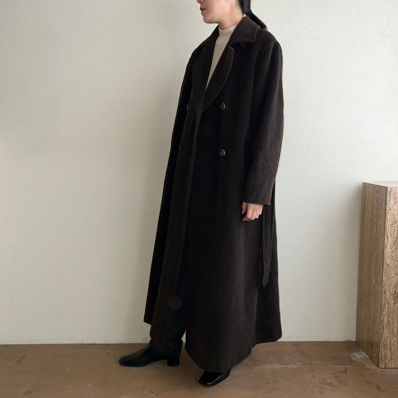 90s "MARELLA" Mohair Mix Coat Made in Italy