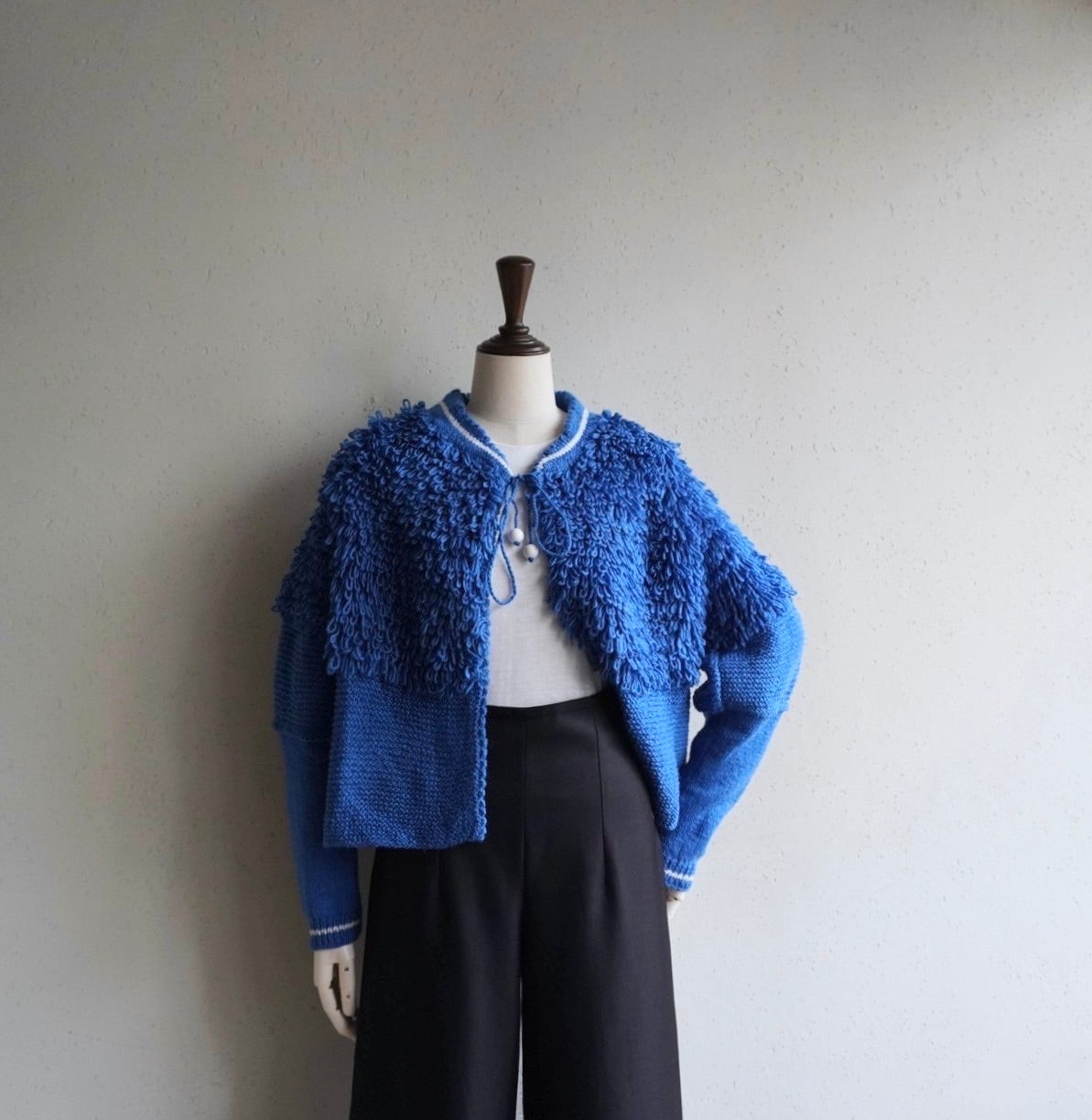 80s Design Knit Jacket,Cardigan