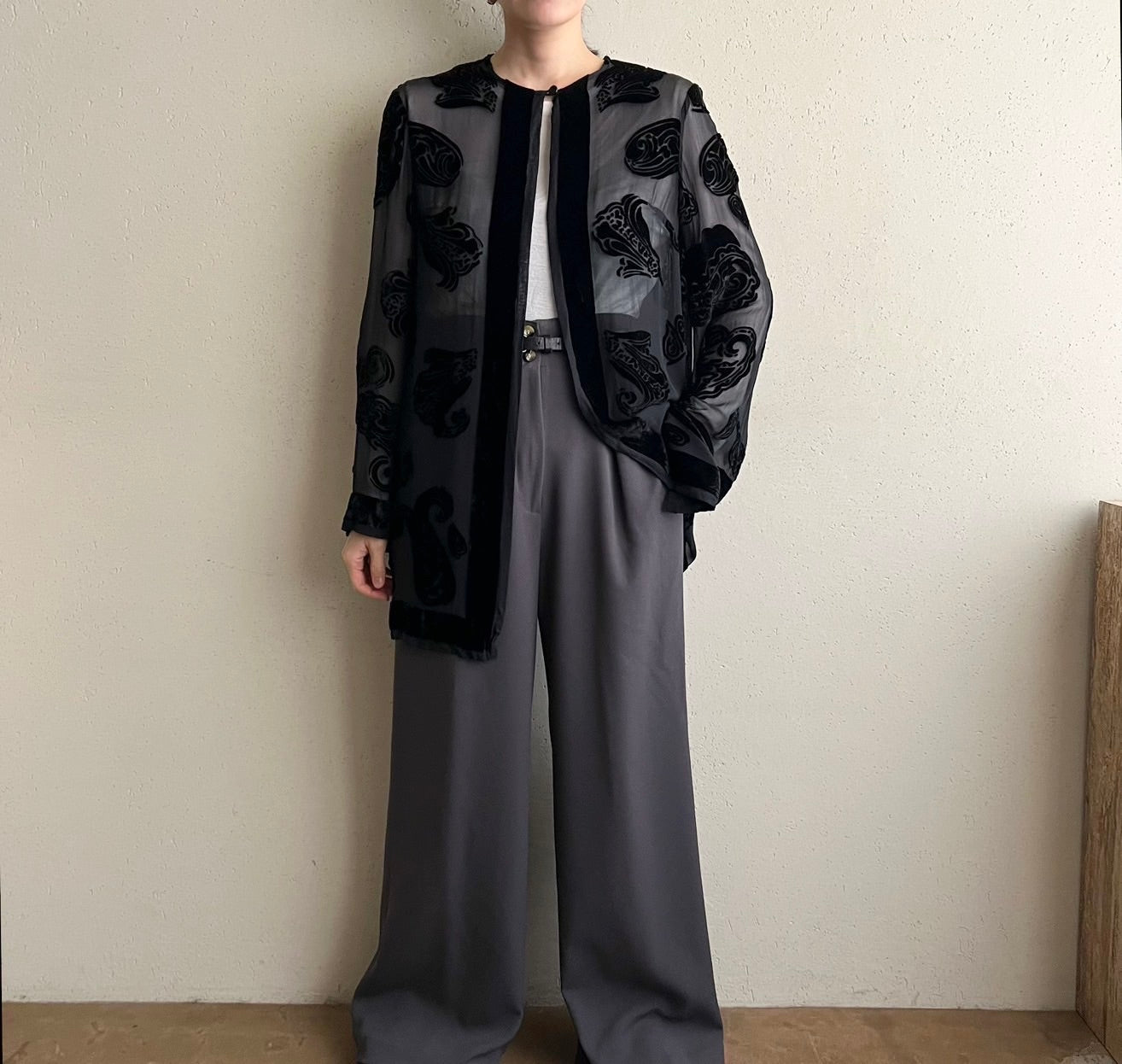 90s Sheer Design Robe