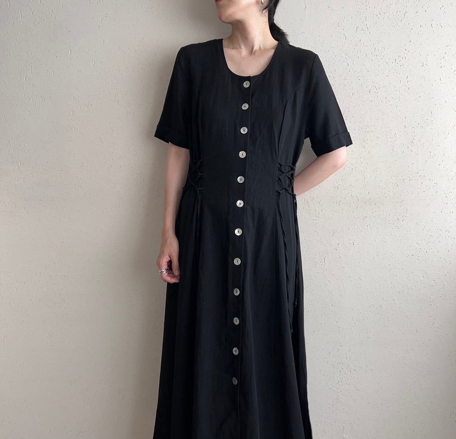 90s EURO Side Lace up Dress