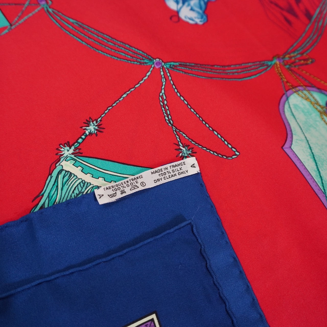 ”Hermes” Silk Scarf Made in France