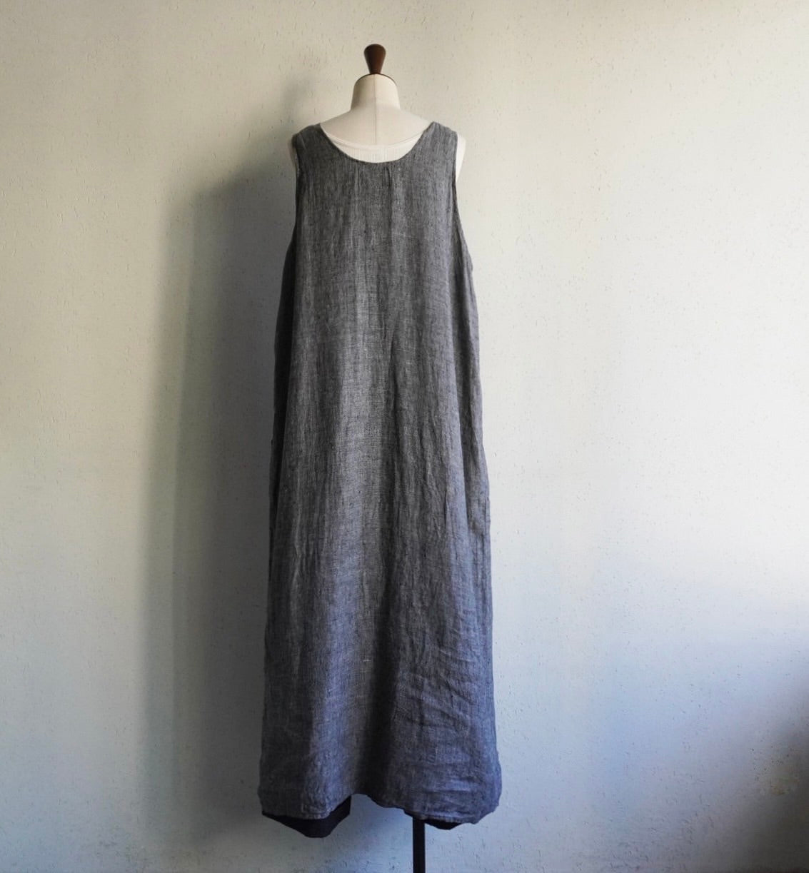 90s FLAX Linen Maxi Dress