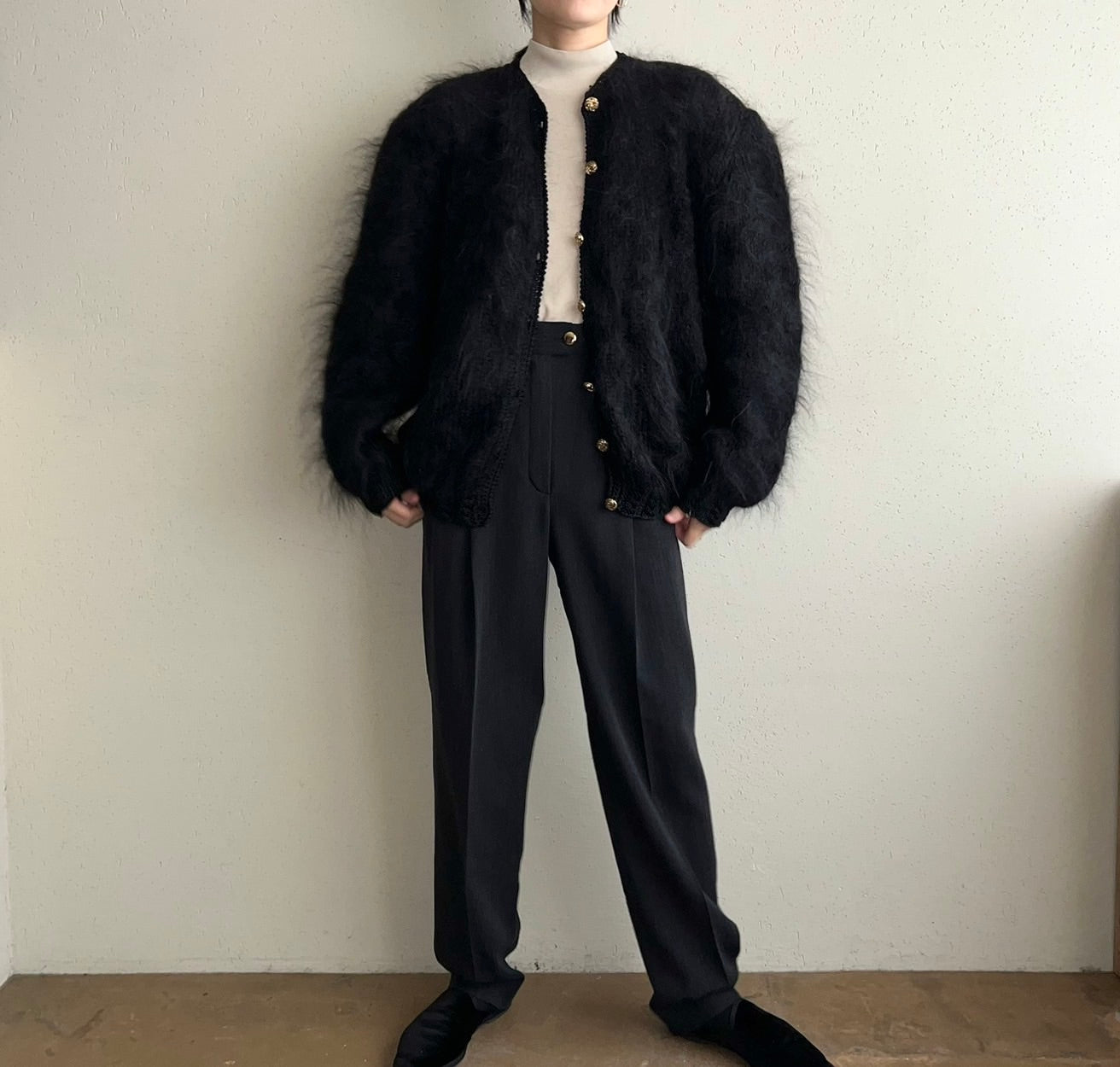 90s Mohair Knit Cardigan Made in Italy