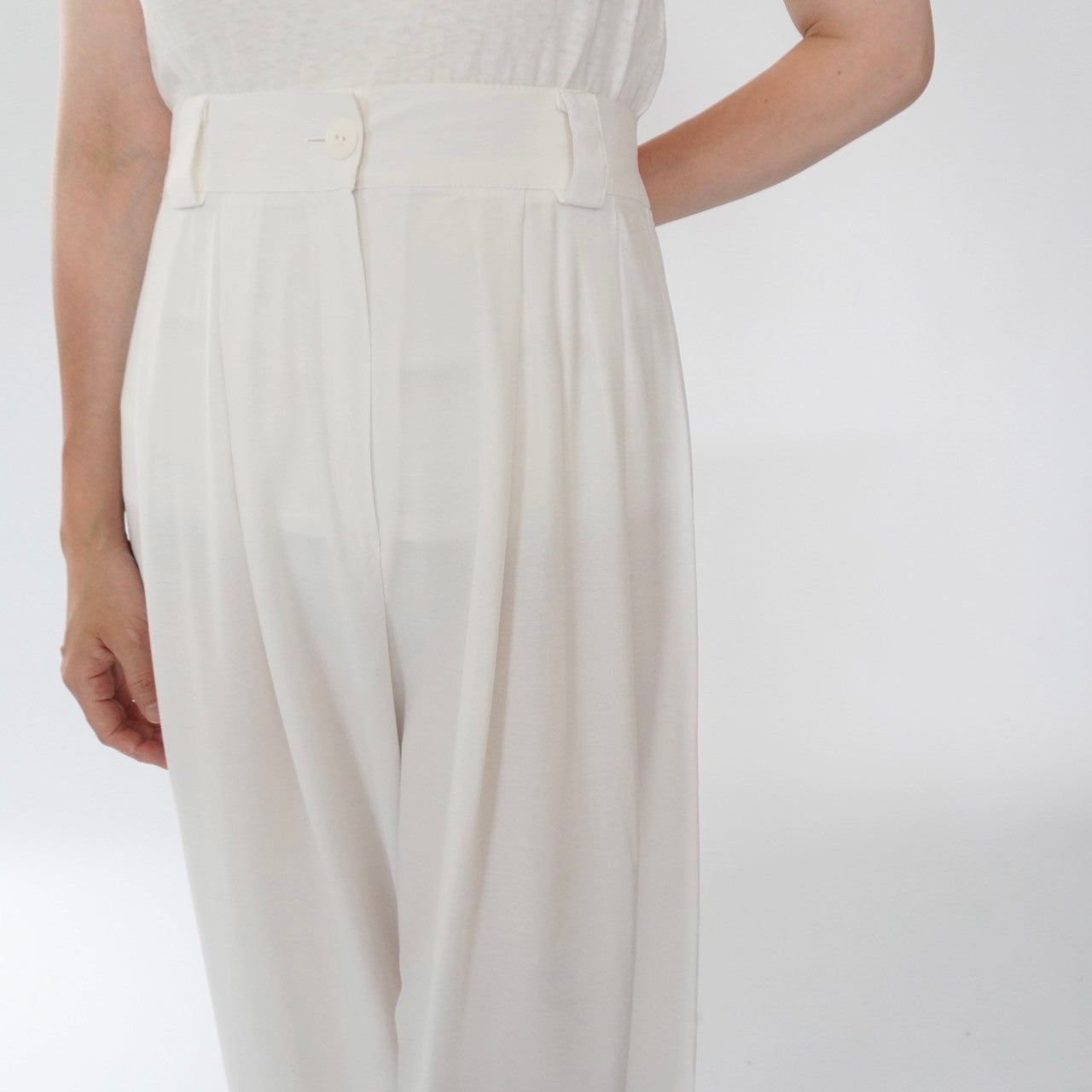 90s Design Wide Pants Made in France
