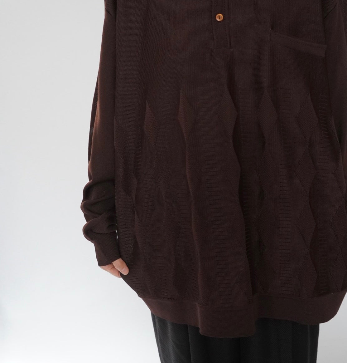 70s Brown Design Top