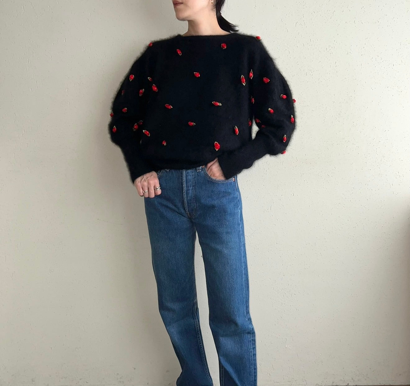90s Design Angora Knit