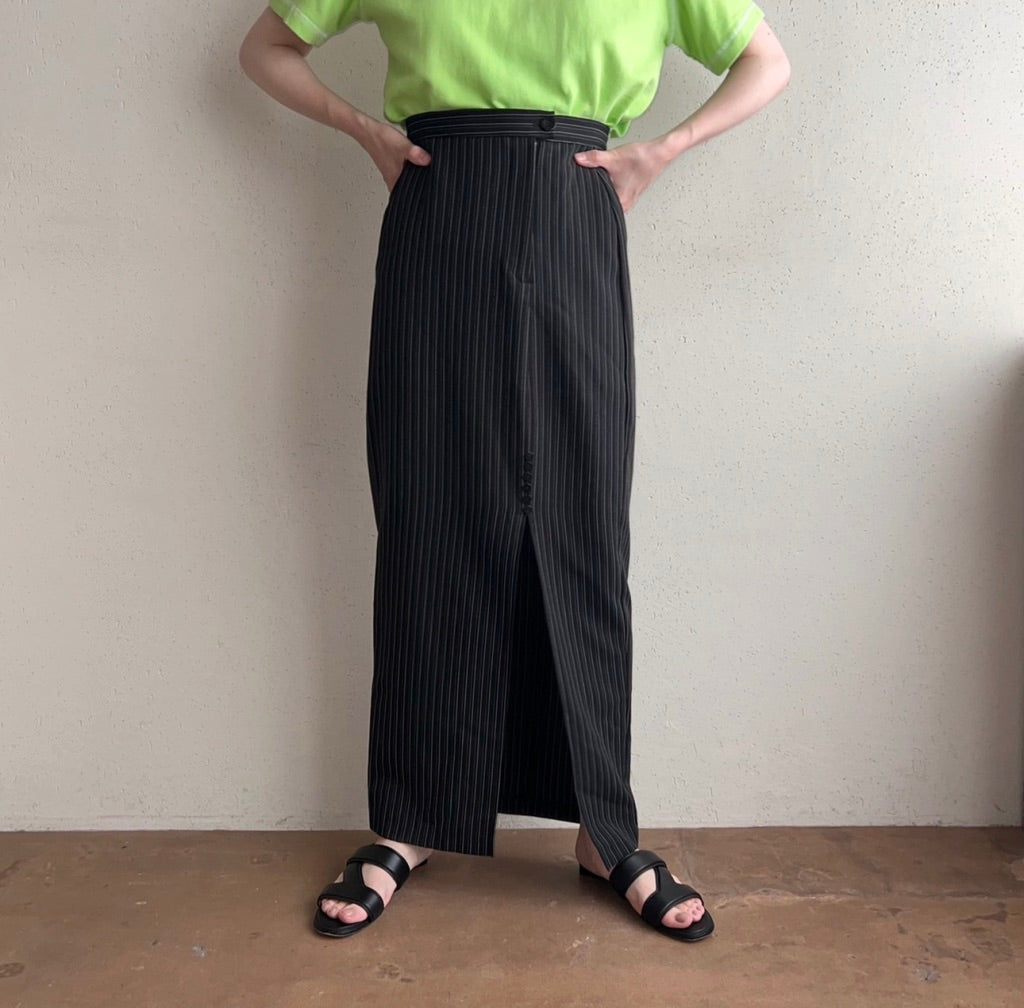 90s Striped Maxi Skirt