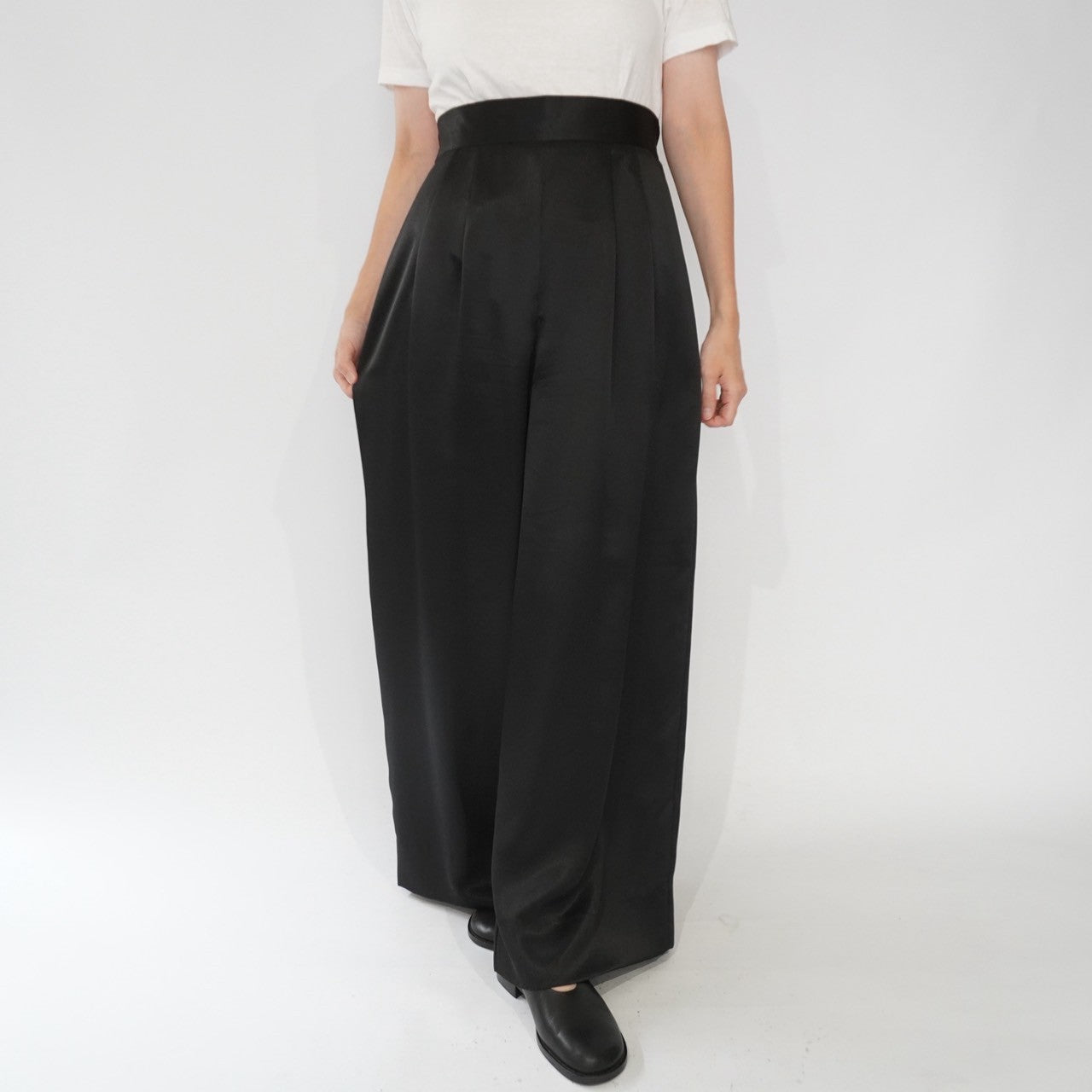 90s Black Wide Pants