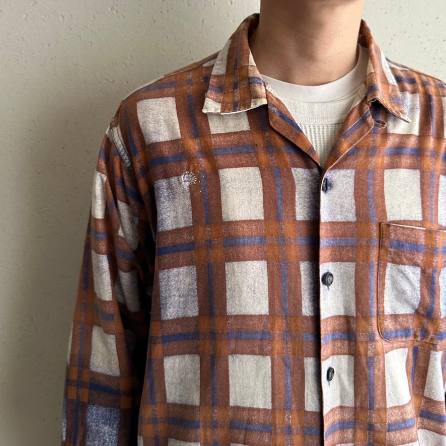 60s PILGRIM Plaid Shirt