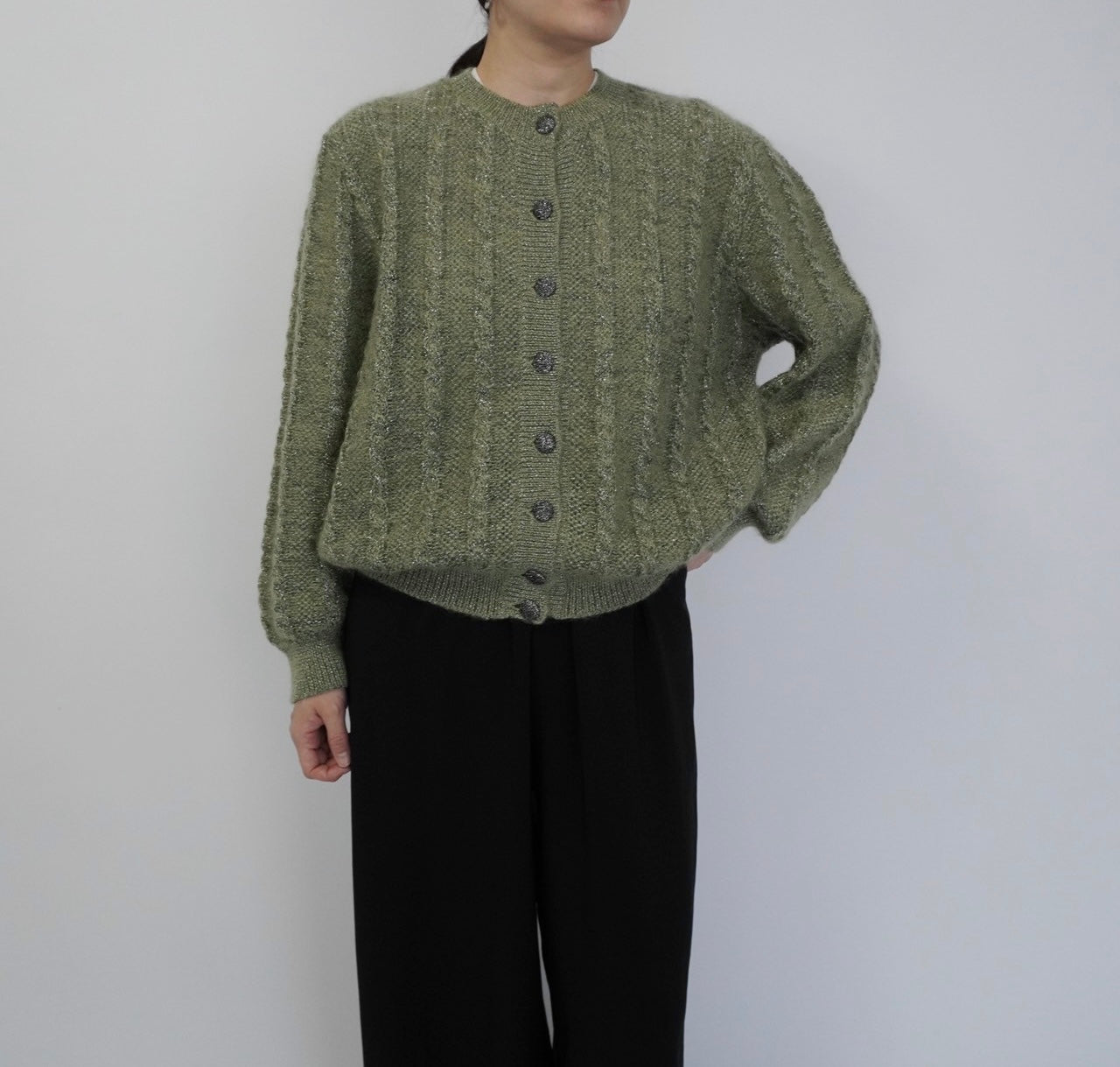 80s Design Knit Cardigan