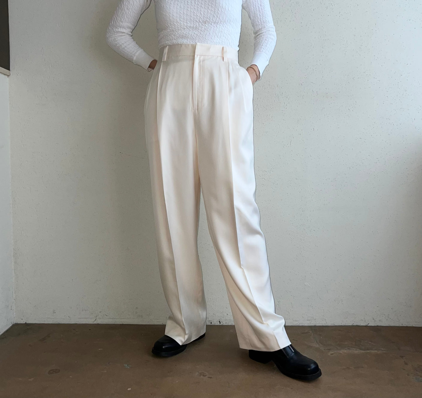 90s Silk Wide Pants