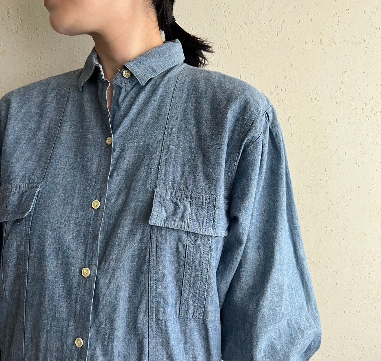 90s Chambray Dress Made in USA