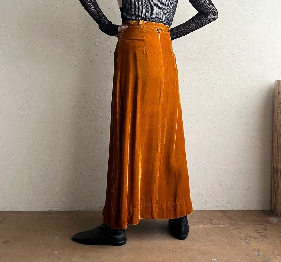 70s Velour Skirt