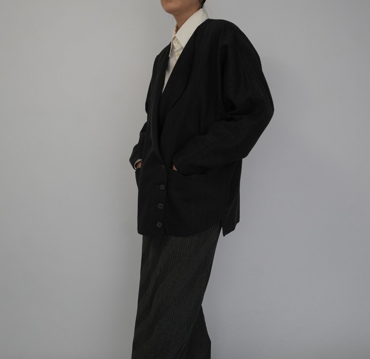 90s Design Wool Light Jacket
