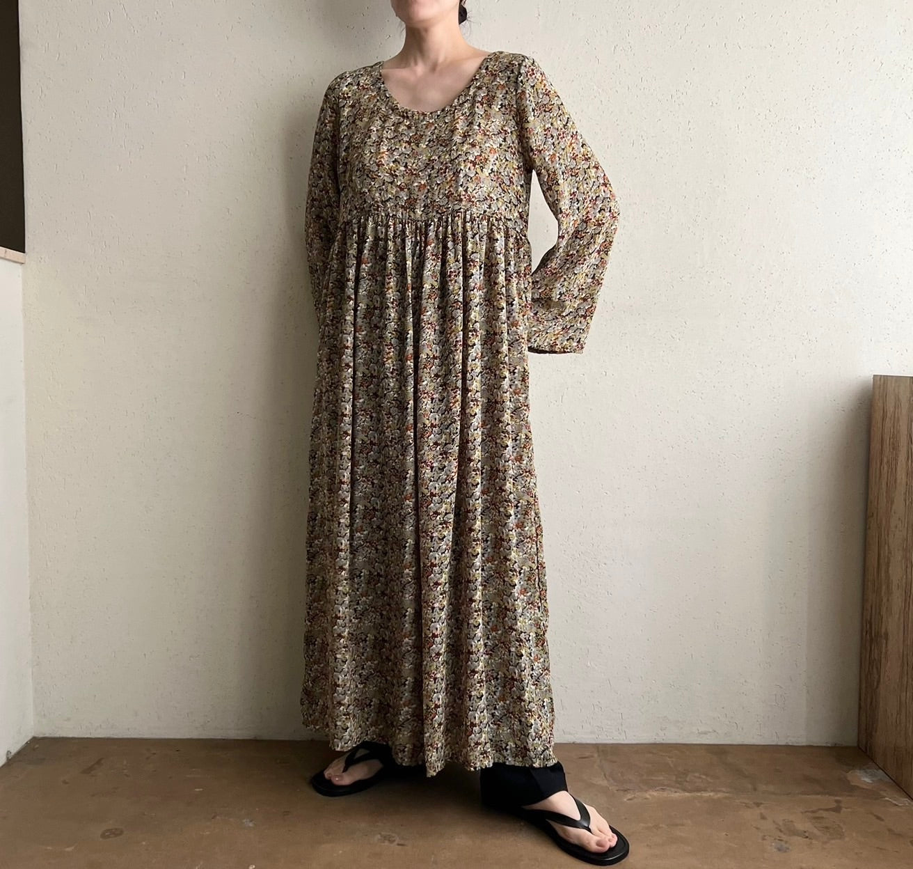 80s Printed Dress Made in New Zealand